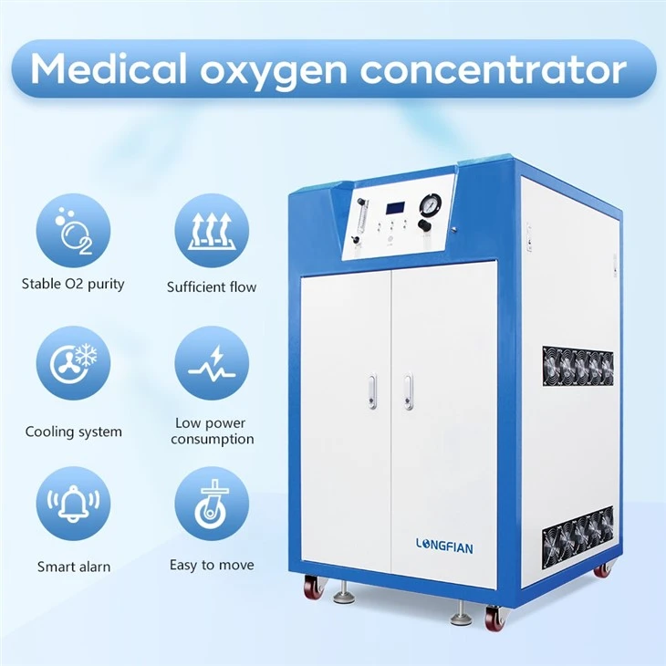 Well Designed High Flow Rate Medical Oxygen Concentrator High Pressure Machine